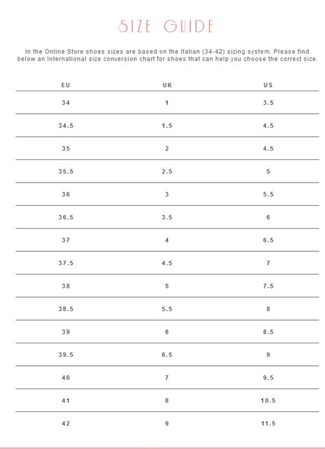 givenchy sandals size chart.